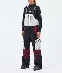 Montec Dozer W Skihose Damen Light Grey/Black/Burgundy