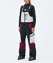 Montec Dozer W Skihose Damen Light Grey/Black/Burgundy