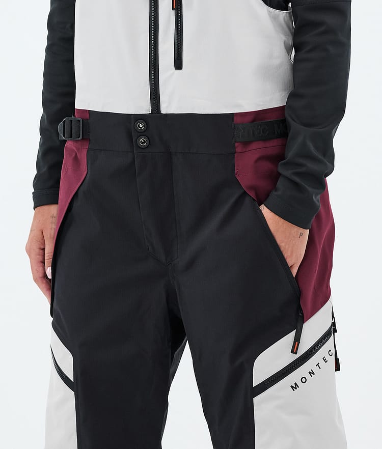 Montec Dozer W Snowboardhose Damen Light Grey/Black/Burgundy, Image 5 of 7