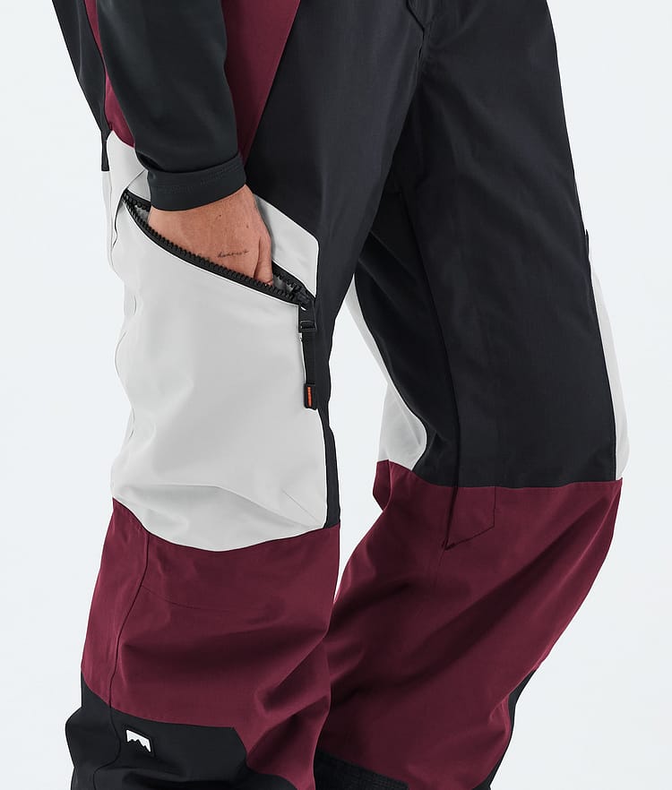 Montec Dozer W Snowboardhose Damen Light Grey/Black/Burgundy, Image 7 of 7