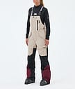 Montec Fawk W Skihose Damen Sand/Black/Burgundy