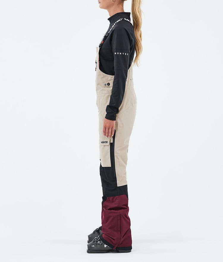 Montec Fawk W Skihose Damen Sand/Black/Burgundy, Image 3 of 7