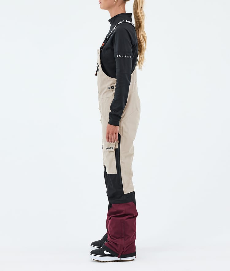 Montec Fawk W Snowboardhose Damen Sand/Black/Burgundy, Image 3 of 7