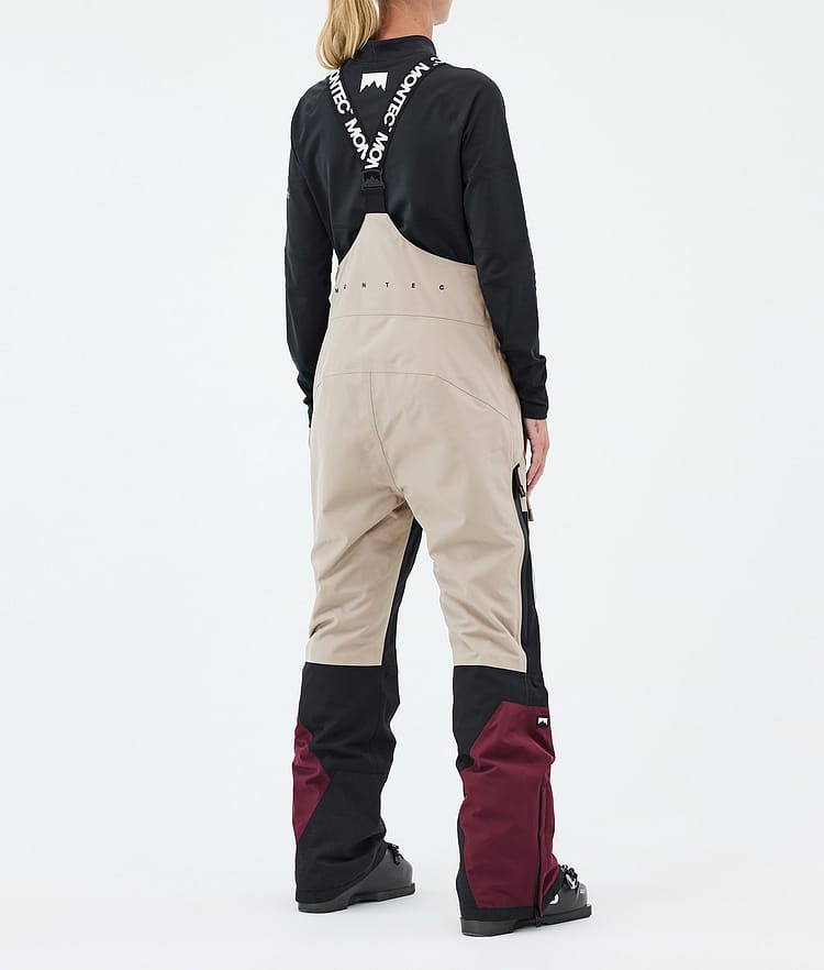 Montec Fawk W Skihose Damen Sand/Black/Burgundy, Image 4 of 7