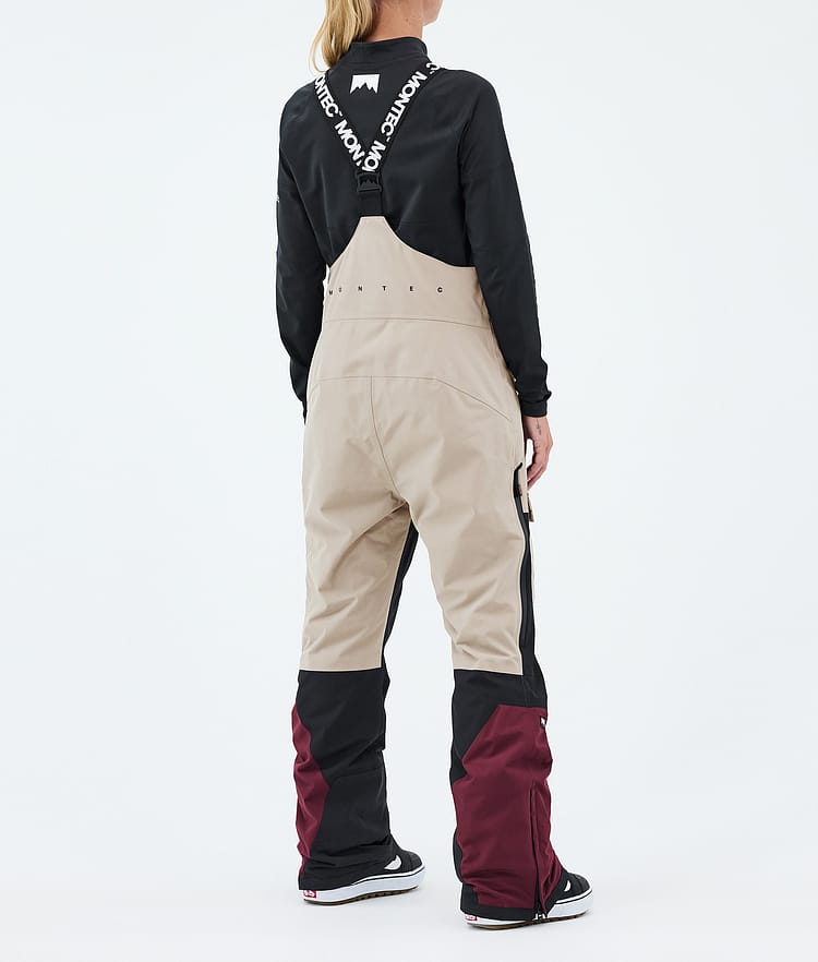 Montec Fawk W Snowboardhose Damen Sand/Black/Burgundy, Image 4 of 7