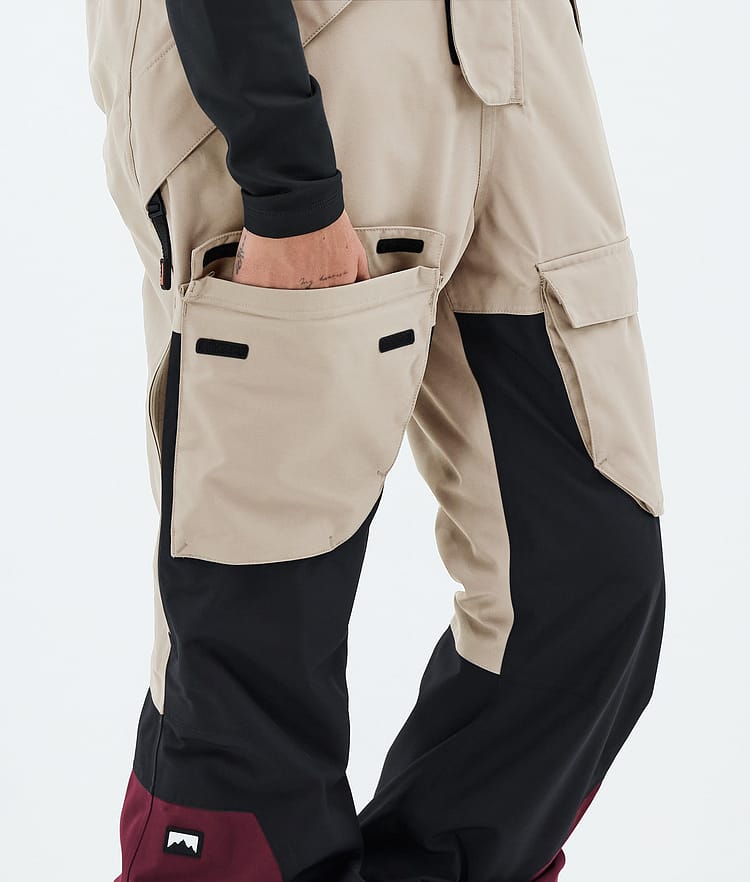 Montec Fawk W Snowboardhose Damen Sand/Black/Burgundy, Image 7 of 7