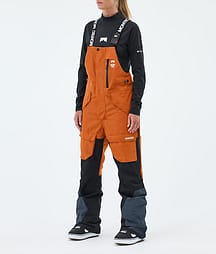 Montec Fawk W Snowboardhose Damen Burned Orange/Black/Metal Blue