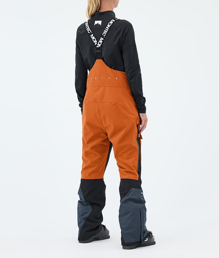 Montec Fawk W Skihose Damen Burned Orange/Black/Metal Blue, Image 4 of 7