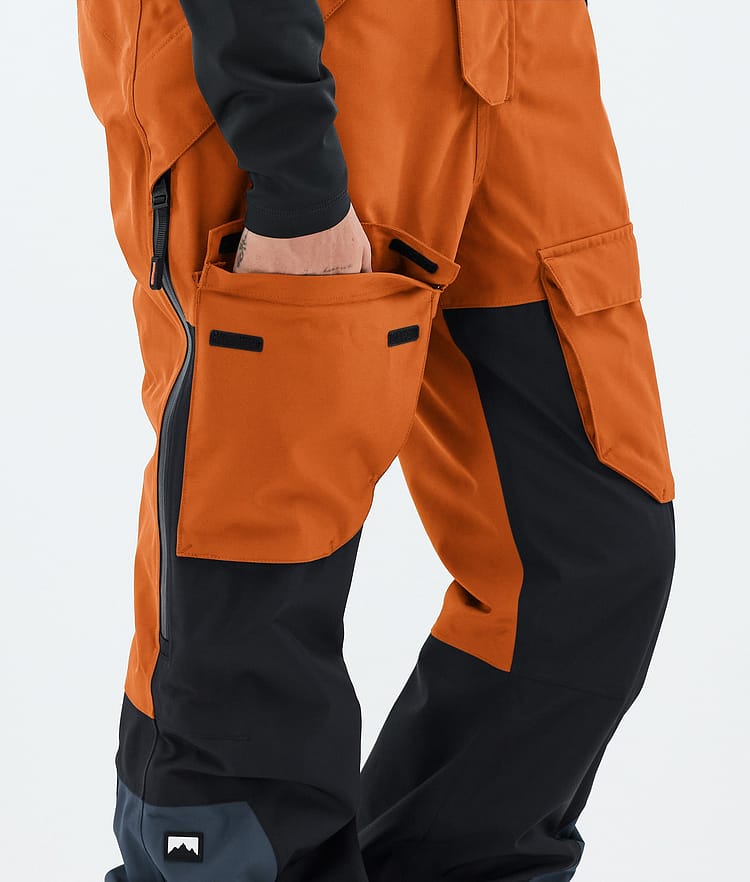 Montec Fawk W Snowboardhose Damen Burned Orange/Black/Metal Blue, Image 7 of 7