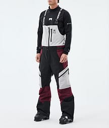 Montec Dozer Skihose Herren Light Grey/Black/Burgundy