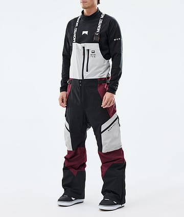 Montec Dozer Snowboardhose Light Grey/Black/Burgundy