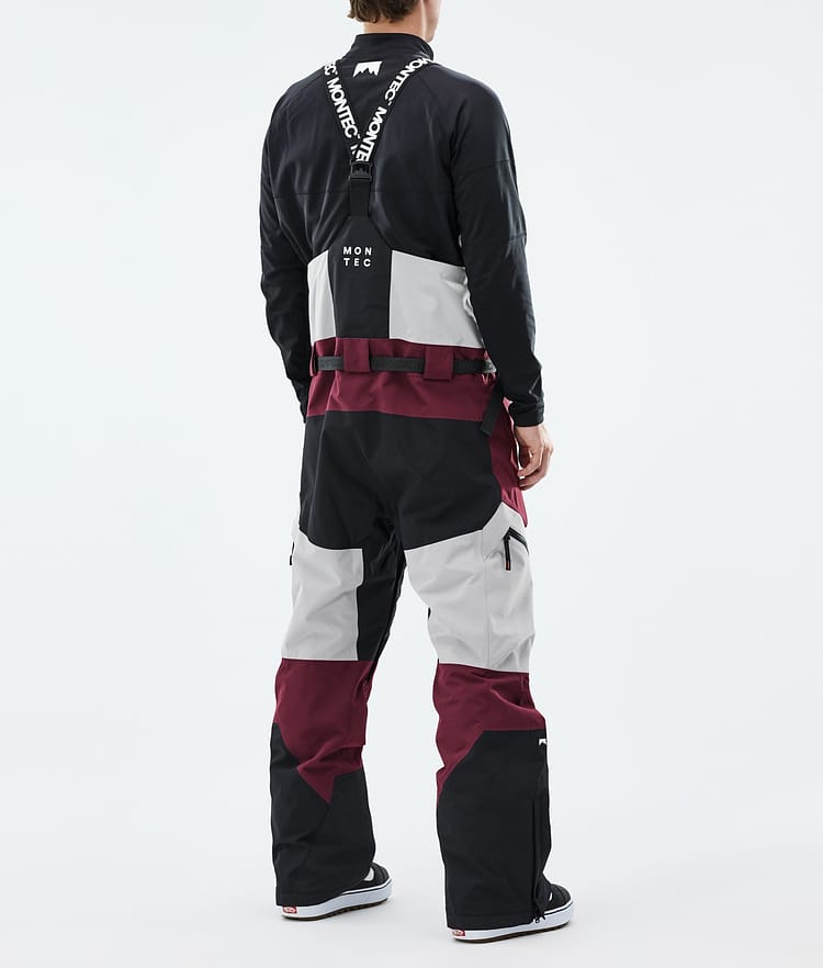 Montec Dozer Snowboardhose Herren Light Grey/Black/Burgundy, Bild 3 von 6