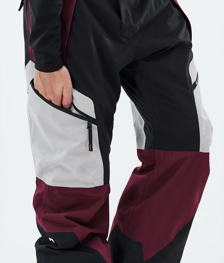 Montec Dozer Snowboardhose Herren Light Grey/Black/Burgundy, Bild 6 von 6