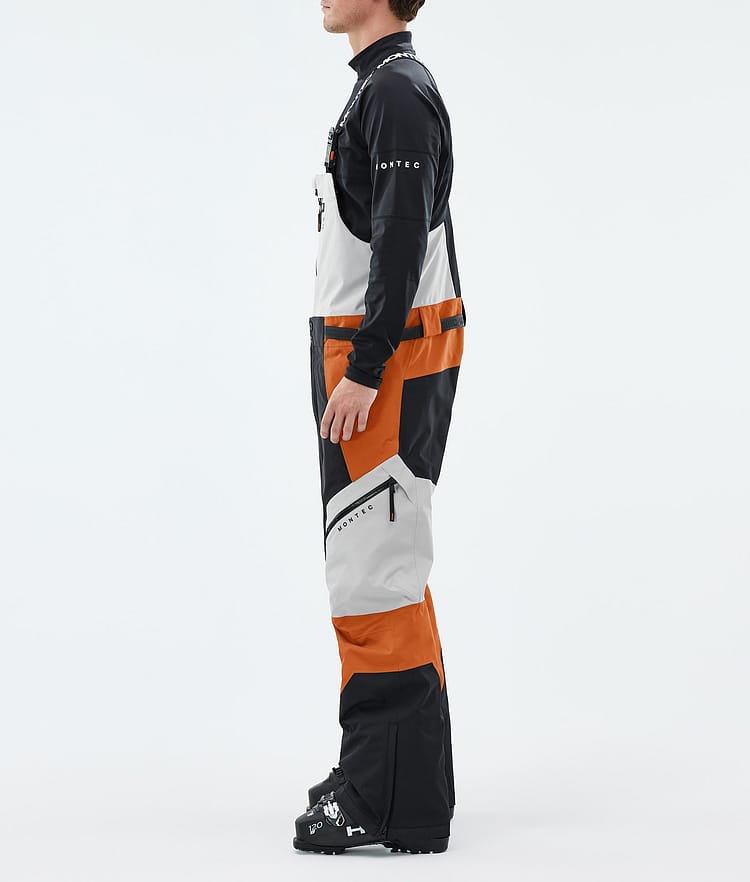 Montec Dozer Skihose Herren Light Grey/Black/Burned Orange, Image 2 of 6