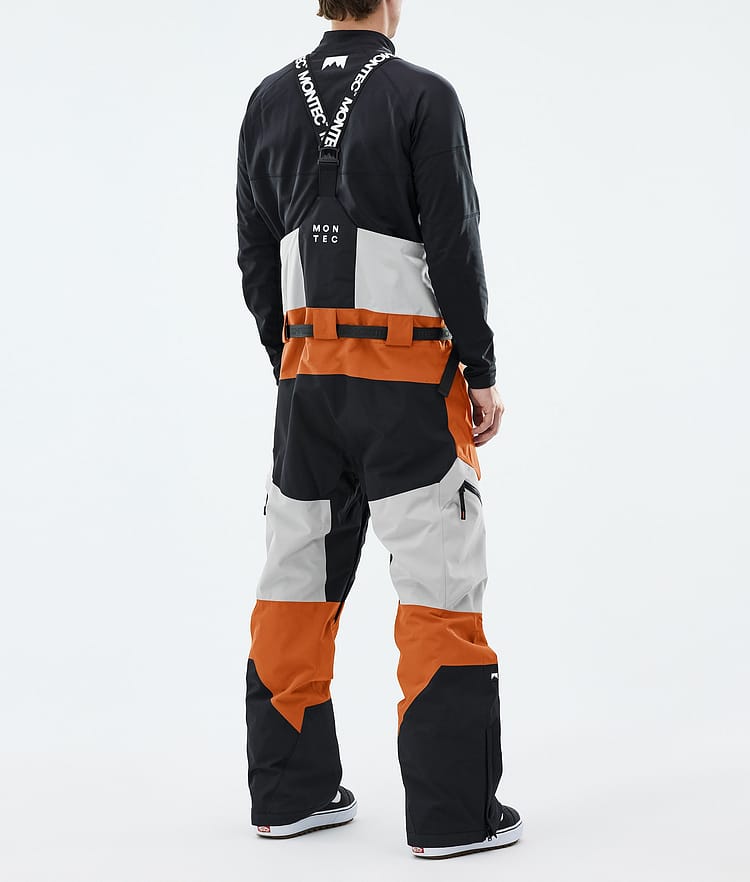 Montec Dozer Snowboardhose Herren Light Grey/Black/Burned Orange, Image 3 of 6