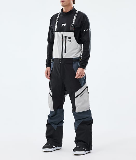 Montec Dozer Snowboardhose Herren Light Grey/Black/Metal Blue