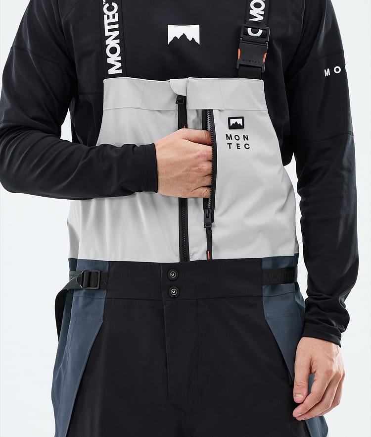 Montec Dozer Snowboardhose Herren Light Grey/Black/Metal Blue, Image 5 of 6