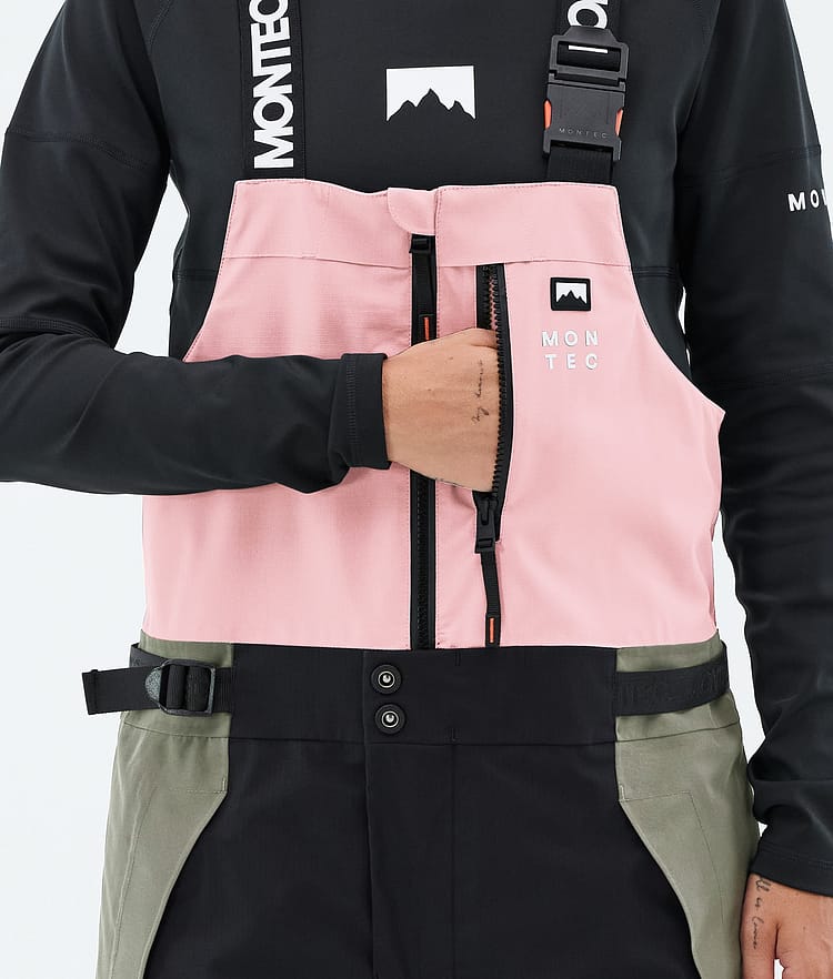 Montec Dozer W Skihose Damen Soft Pink/Greenish/Black, Image 6 of 7