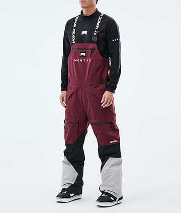 Montec Arch Snowboardhose Burgundy/Black/Light Grey