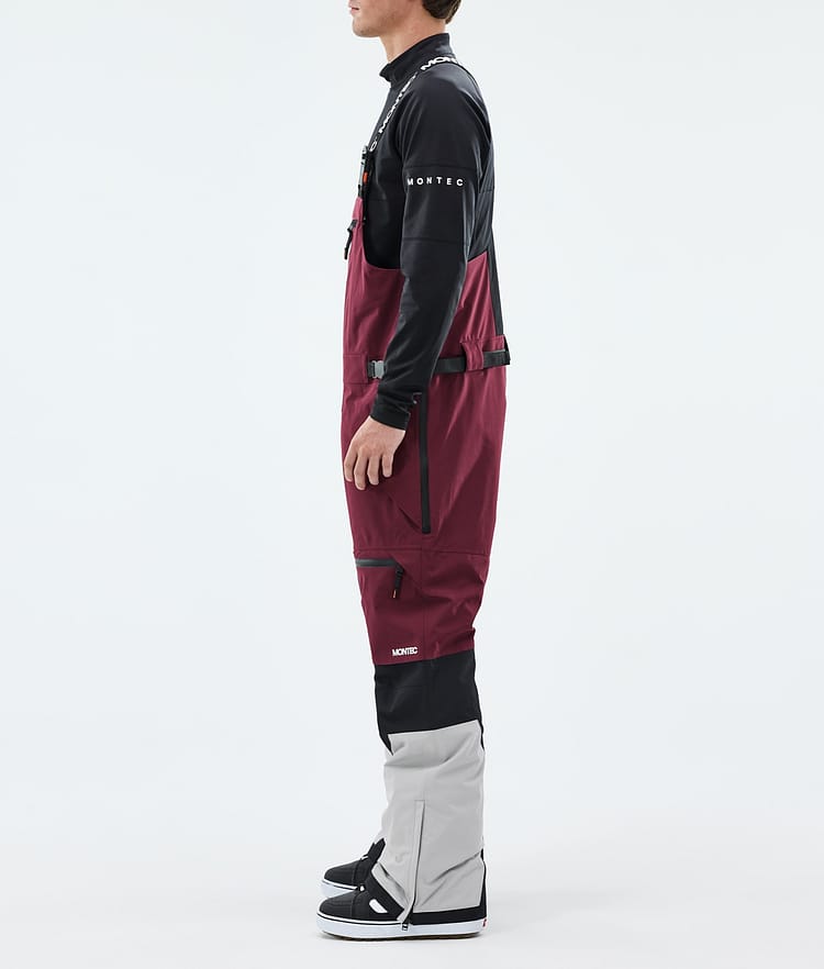 Montec Arch Snowboardhose Herren Burgundy/Black/Light Grey, Image 2 of 6
