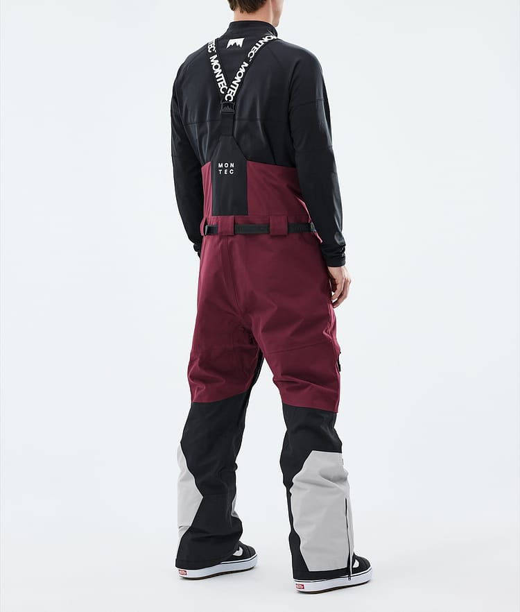 Montec Arch Snowboardhose Herren Burgundy/Black/Light Grey, Image 3 of 6