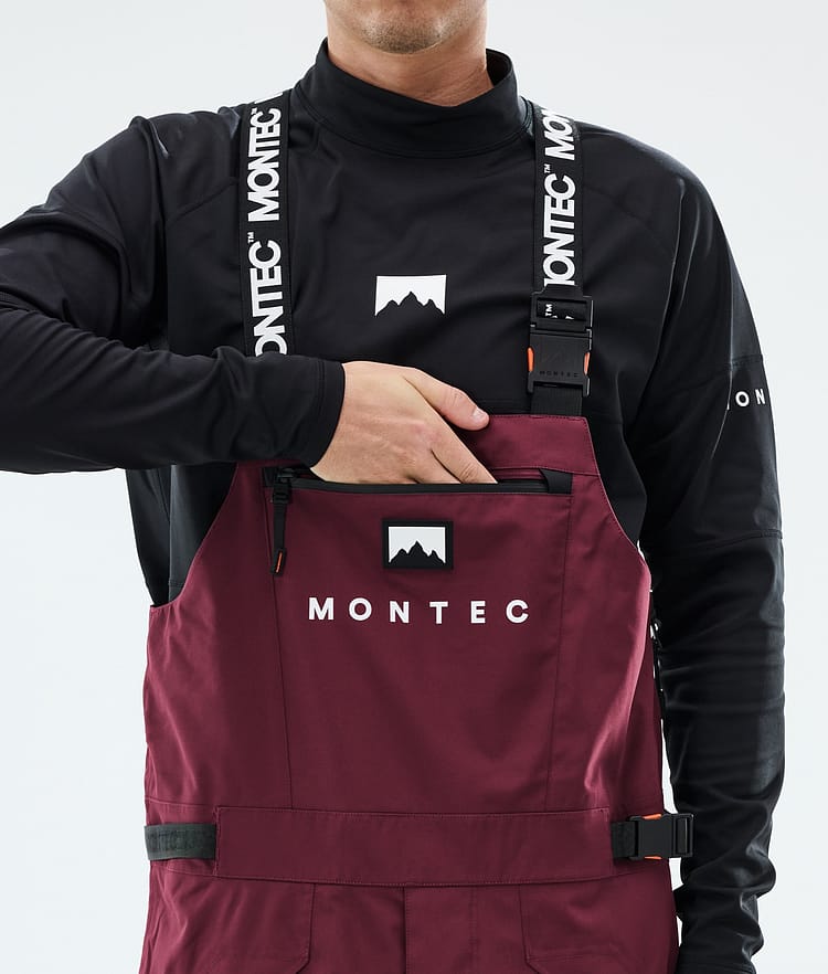Montec Arch Snowboardhose Herren Burgundy/Black/Light Grey, Image 5 of 6