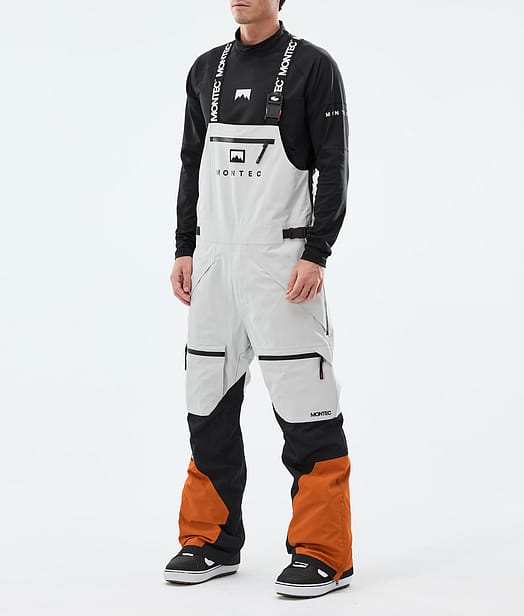 Montec Arch Snowboardhose Herren Light Grey/Black/Burned Orange