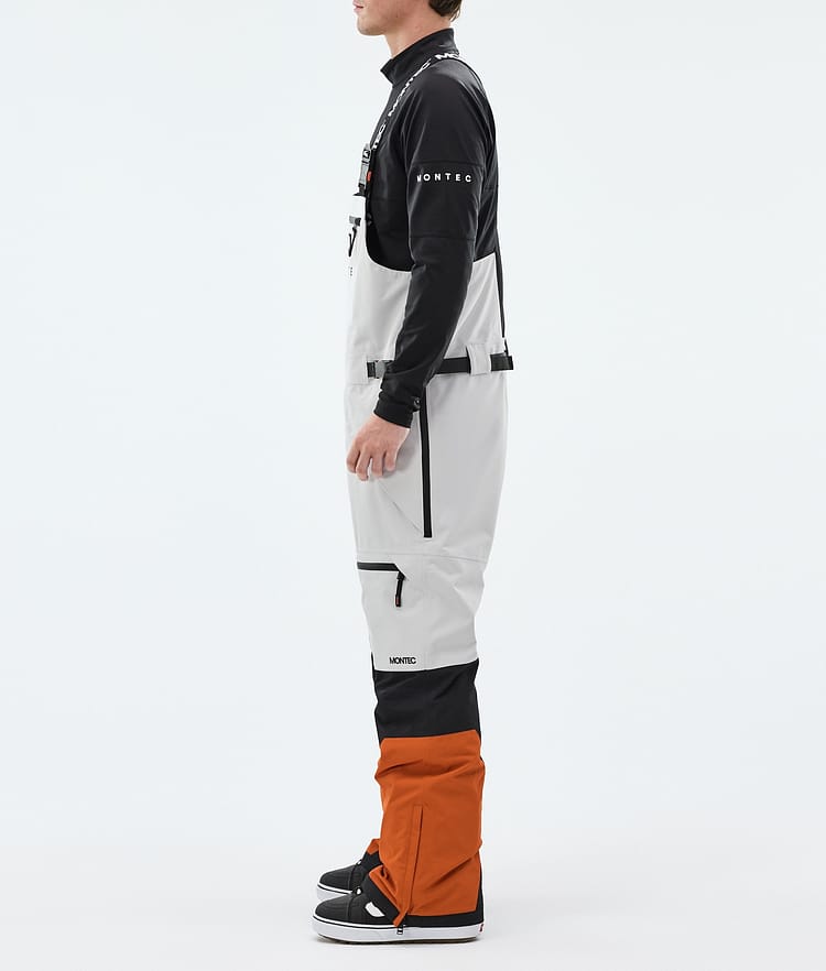 Montec Arch Snowboardhose Herren Light Grey/Black/Burned Orange, Image 2 of 6