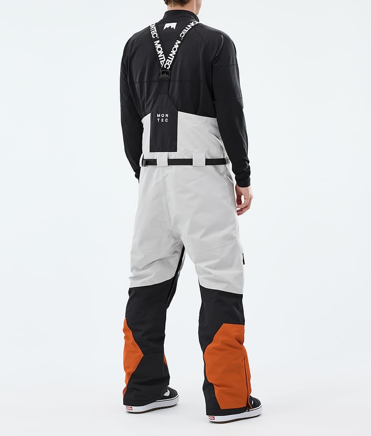 Montec Arch Snowboardhose Herren Light Grey/Black/Burned Orange, Image 3 of 6