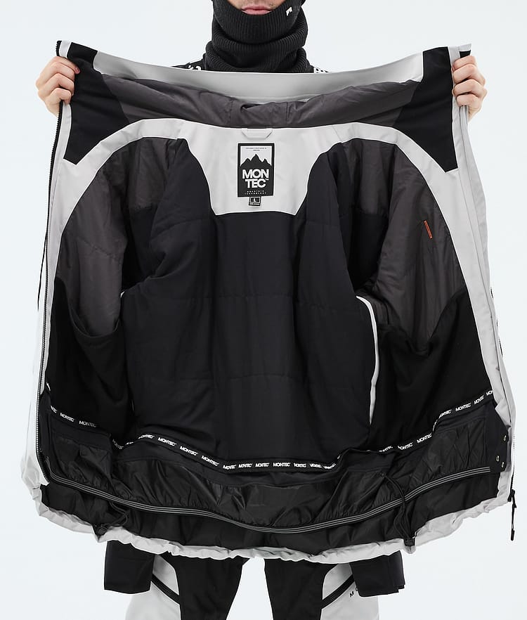 Montec Morpheus Snowboardjacke Herren Light Grey/Black, Bild 9 von 9