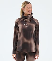 Dope Snuggle W Funktionsshirt Damen MMIX Brown Tiedye