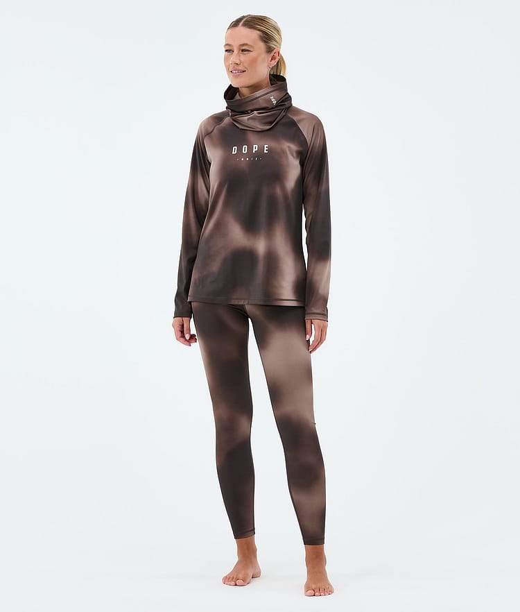 Dope Snuggle W Funktionsshirt Damen MMIX Brown Tiedye, Image 3 of 7