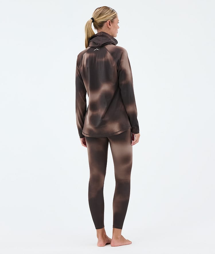 Dope Snuggle W Funktionsshirt Damen MMIX Brown Tiedye, Image 4 of 7