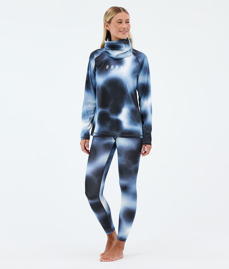 Dope Snuggle W Funktionsshirt Damen MMIX Dark Blue Tiedye, Image 3 of 7
