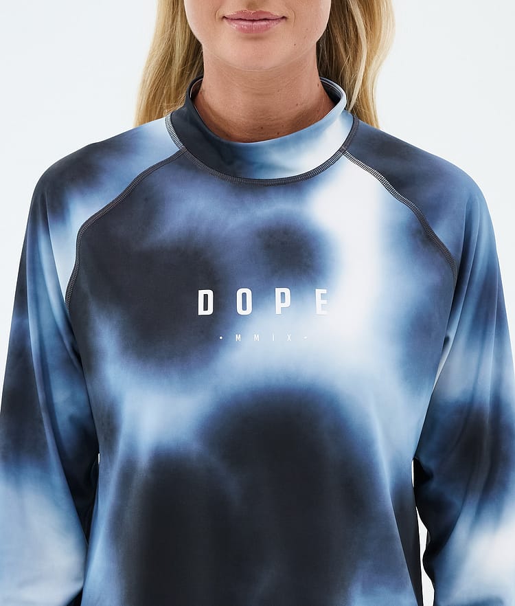 Dope Snuggle W Funktionsshirt Damen MMIX Dark Blue Tiedye, Image 6 of 7