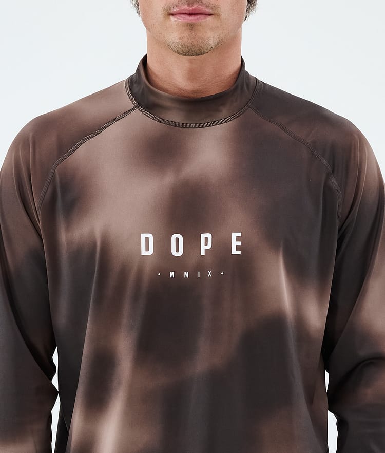 Dope Snuggle Funktionsshirt Herren MMIX Brown Tiedye, Image 6 of 7