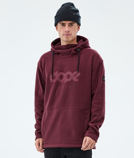 Dope Cozy II Fleece Hoodie Herren Burgundy