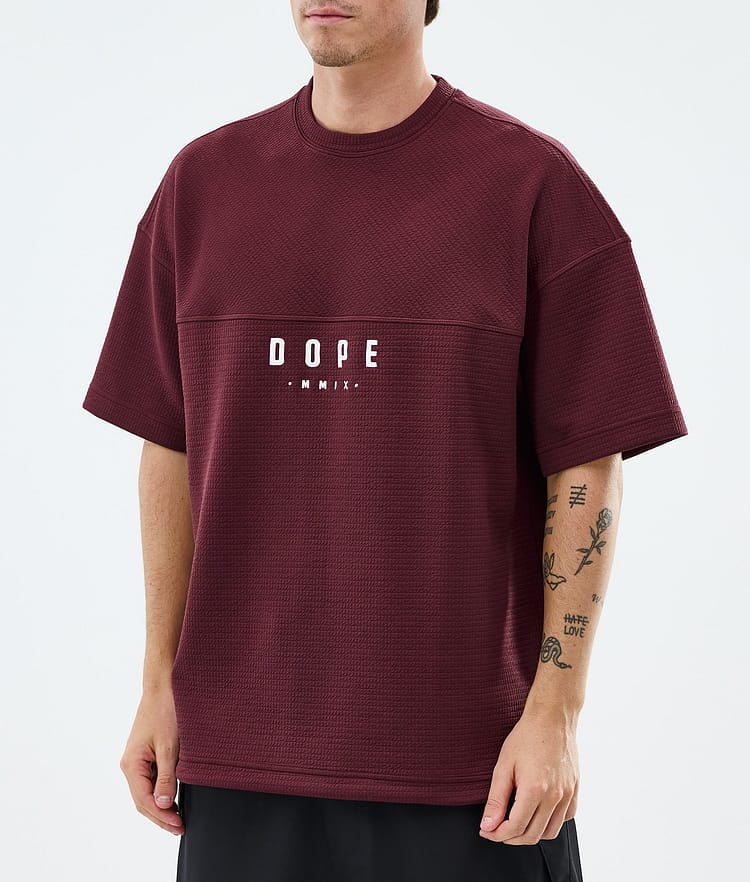 Dope Forge Midlayer T-Shirt Herren Burgundy, Image 2 of 6