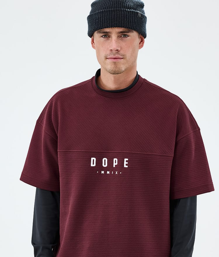 Dope Forge Midlayer T-Shirt Herren Burgundy, Image 3 of 6
