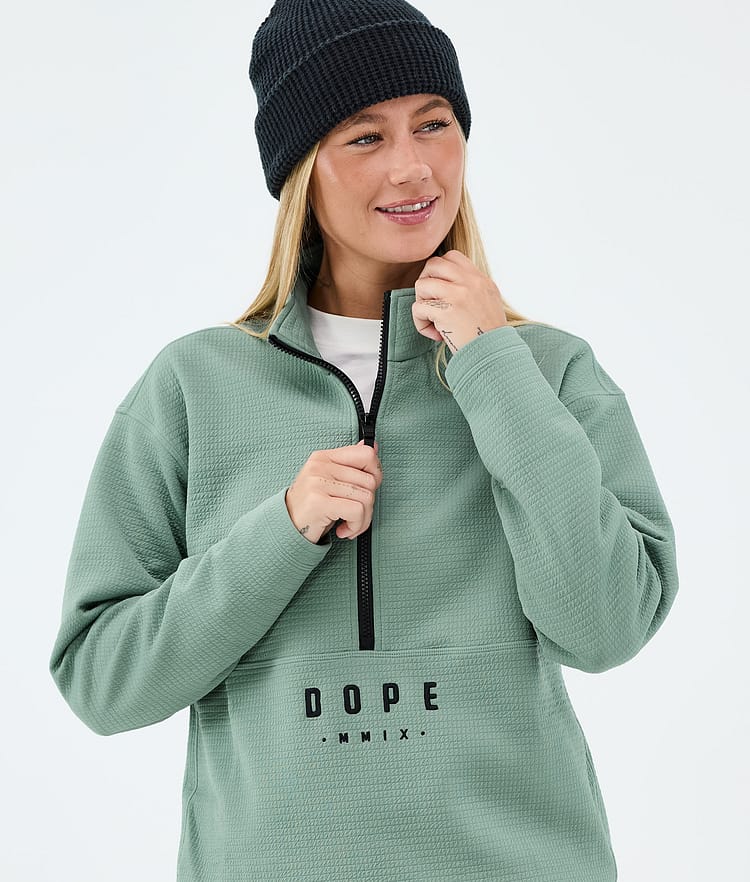 Dope Comfee W Midlayer Pullover Damen Faded Green, Image 2 of 5