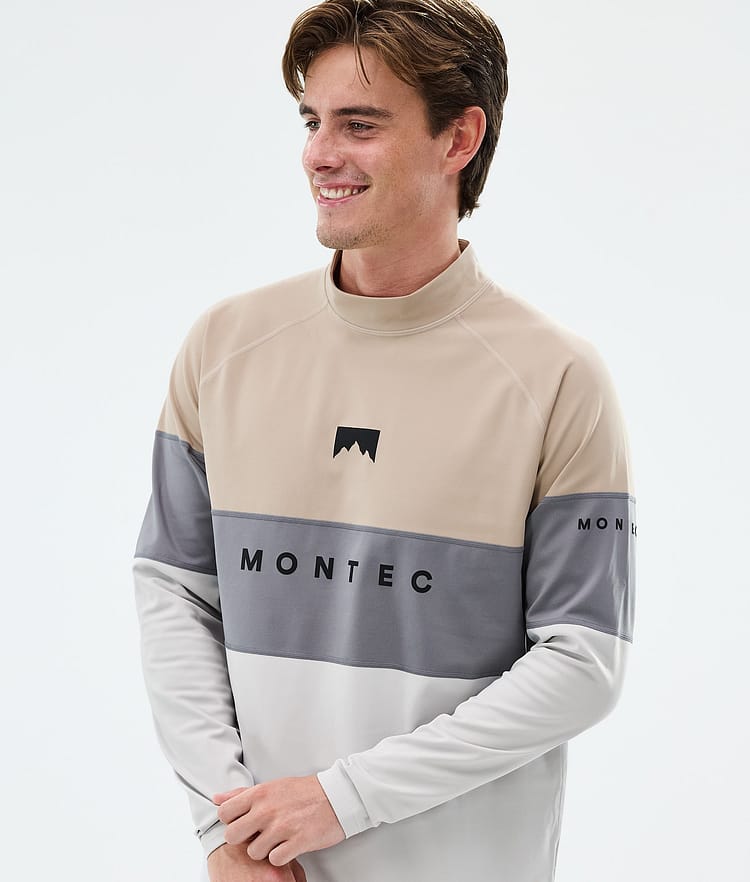Montec Alpha Funktionsshirt Herren Sand/Light Pearl/Light Grey, Image 2 of 5