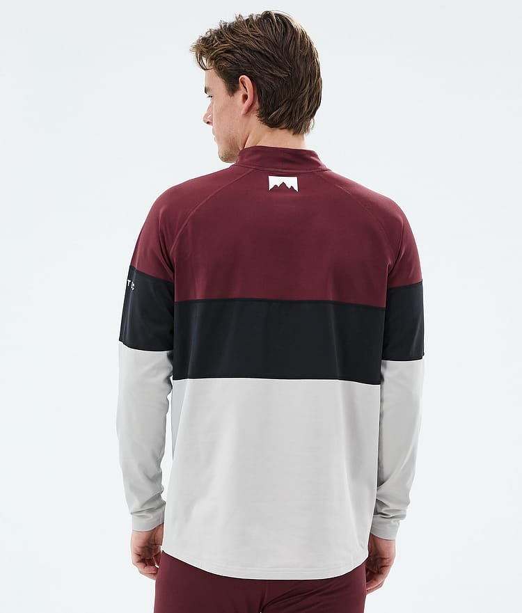Montec Alpha Funktionsshirt Herren Burgundy/Black/Light Grey, Image 5 of 5