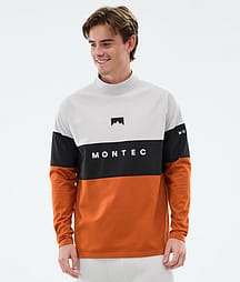 Montec Alpha Funktionsshirt Herren Light Grey/Black/Burned Orange