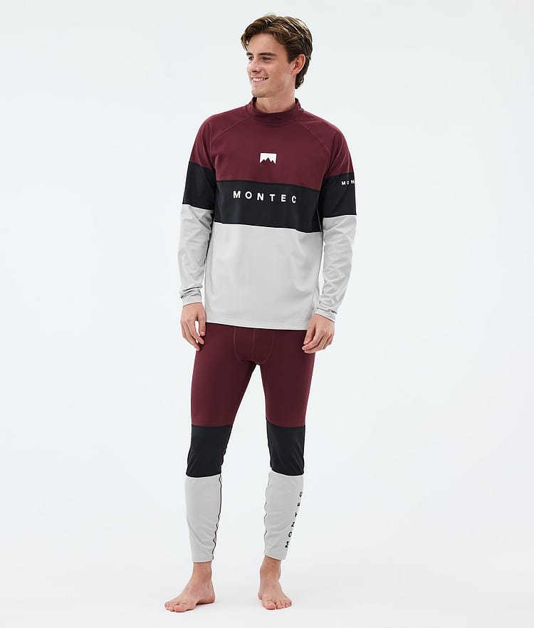 Montec Alpha Funktionshose Herren Burgundy/Black/Light Grey, Image 3 of 7