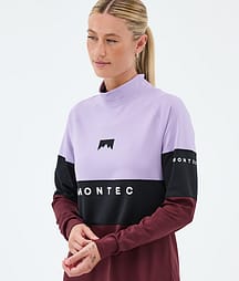 Montec Alpha W Funktionsshirt Damen Faded Violet/Black/Burgundy