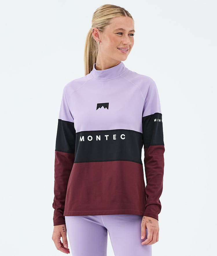 Montec Alpha W Funktionsshirt Damen Faded Violet/Black/Burgundy, Image 2 of 5