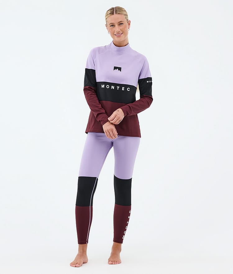 Montec Alpha W Funktionsshirt Damen Faded Violet/Black/Burgundy, Image 3 of 5