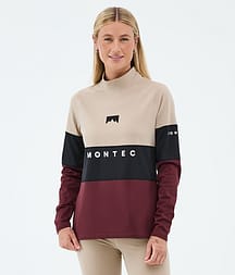 Montec Alpha W Funktionsshirt Damen Sand/Black/Burgundy