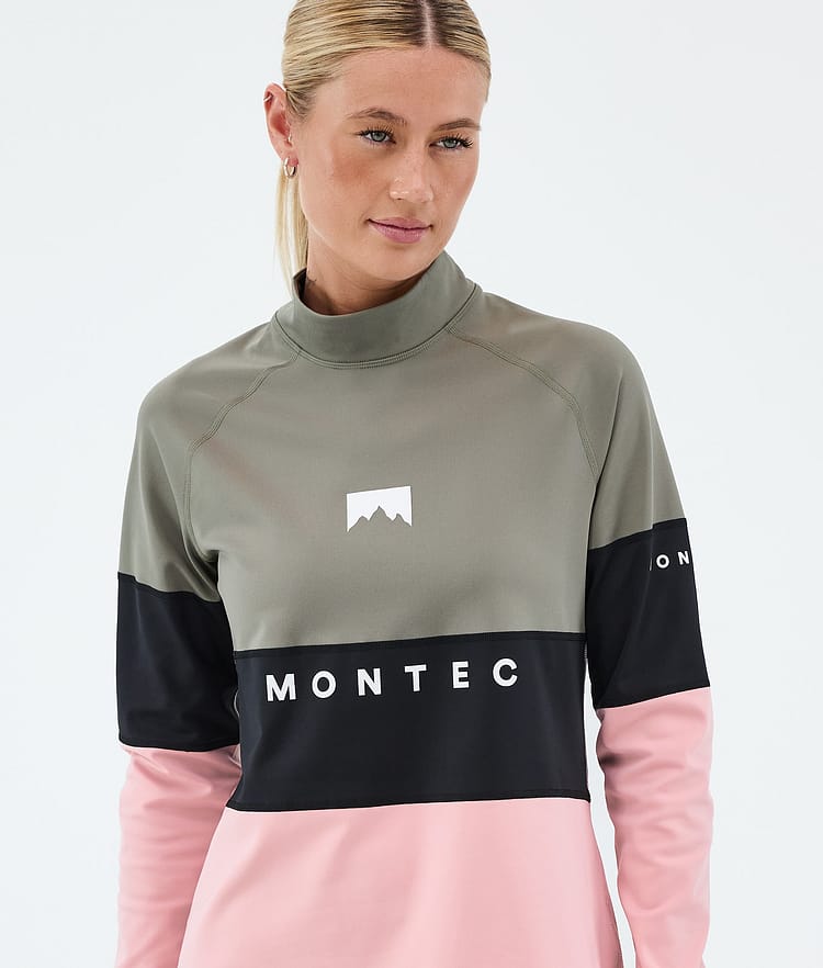 Montec Alpha W Funktionsshirt Damen Greenish/Black/Soft Pink, Image 2 of 5