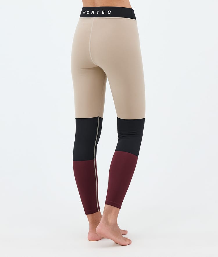 Montec Alpha W Funktionshose Damen Sand/Black/Burgundy, Image 2 of 7